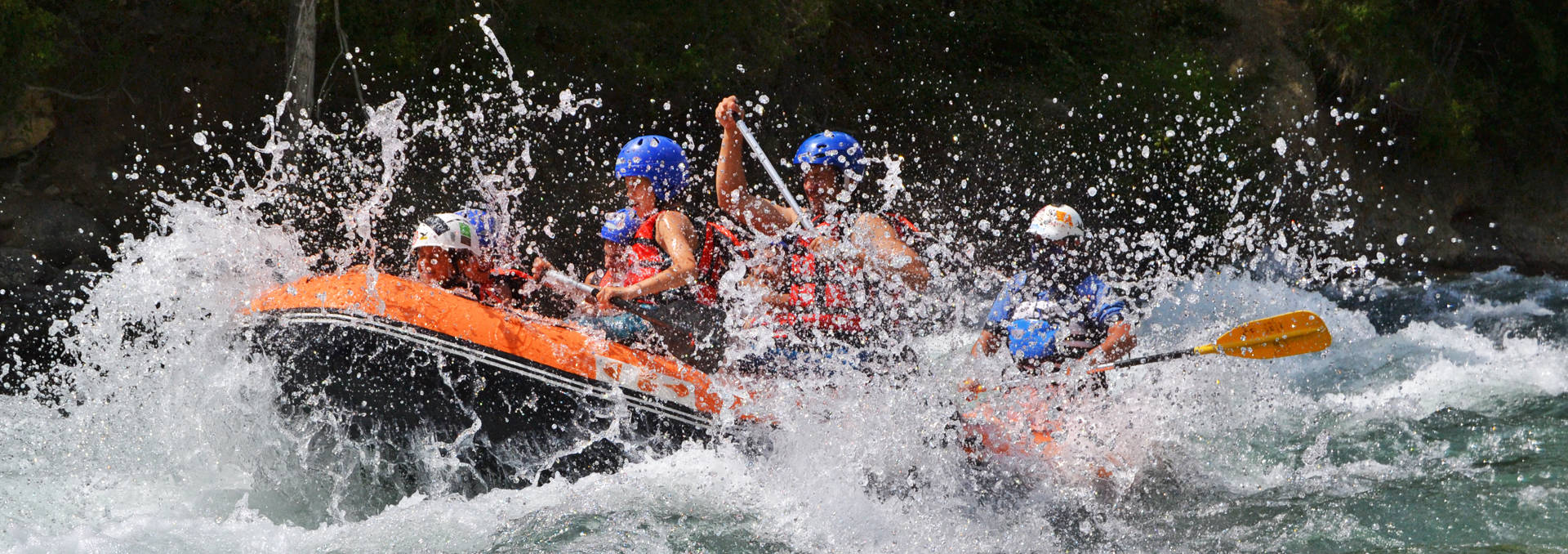 rafting familiar en Campo Huesca